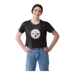 Pittsburg‎ Steelers Women T-Shirt XXL Black Troy Polamalu Nike Swoosh Logo